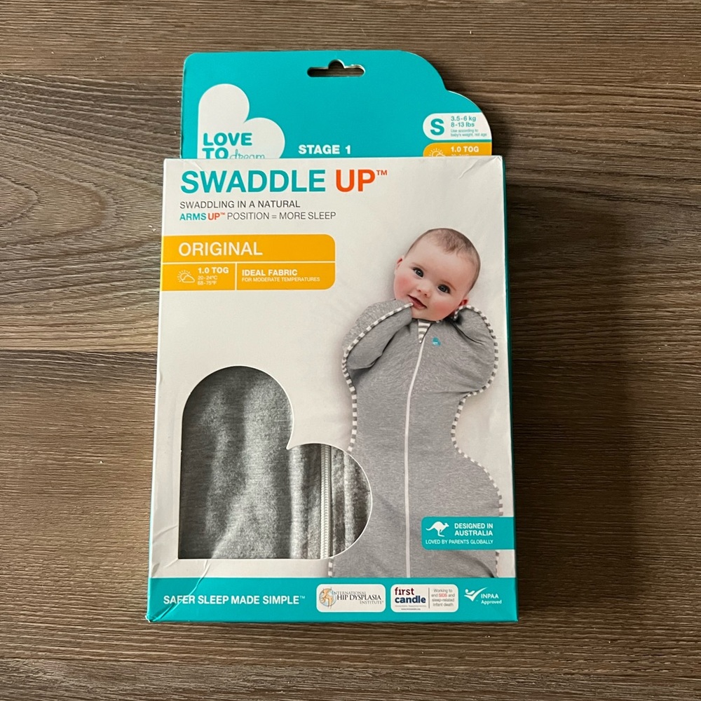 Love to Dream Swaddle Up™ Original 1.0 TOG Gray Retail$32.95